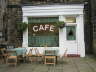 Cafe ready for filming July 08